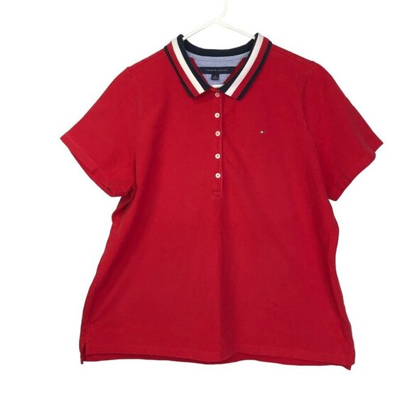 TOMMY HILFIGER‎ WOMEN SHORT SLEEVE POLO  SHIRT 1X - Picture 1 of 4